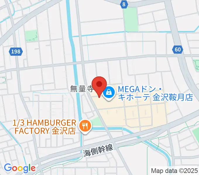 シネマワールド金沢の地図