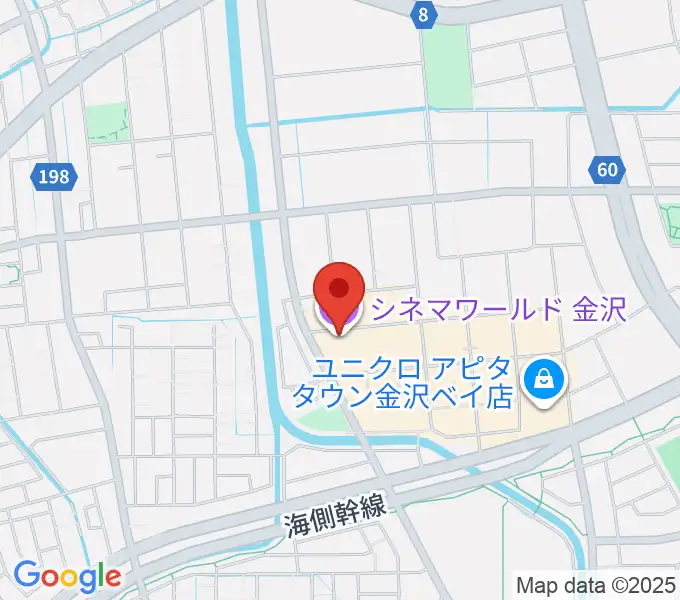 シネマワールド金沢の地図