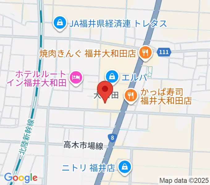 シネマワールド福井の地図