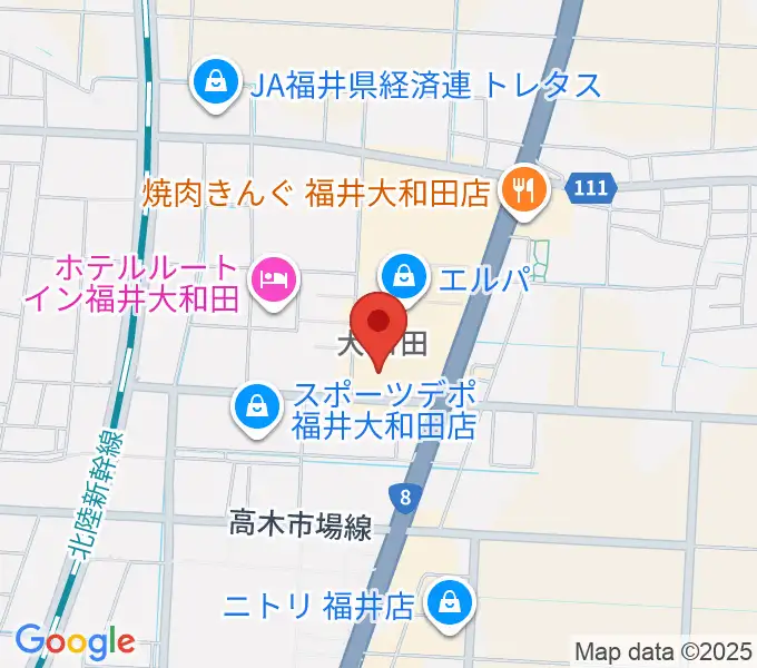 シネマワールド福井の地図