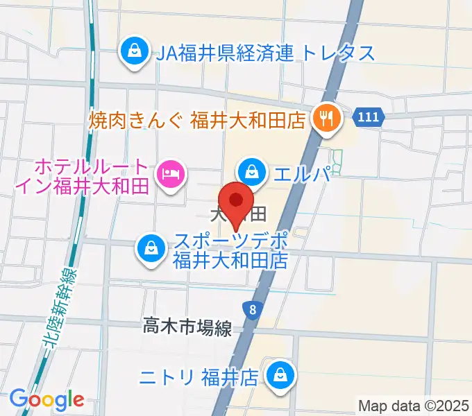 シネマワールド福井の地図