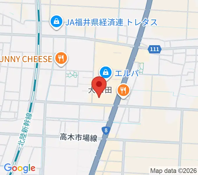 シネマワールド福井の地図