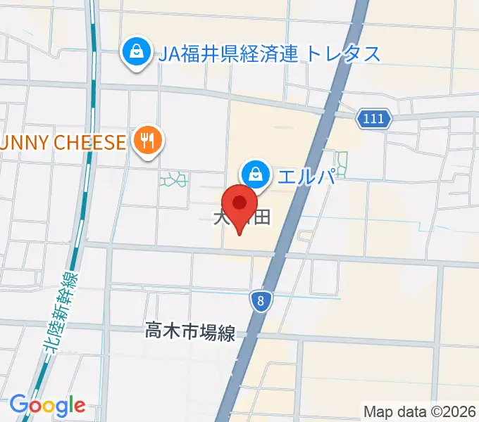 シネマワールド福井の地図