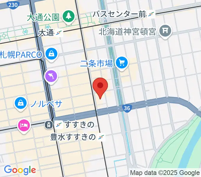 ディノスシネマズ札幌劇場の地図