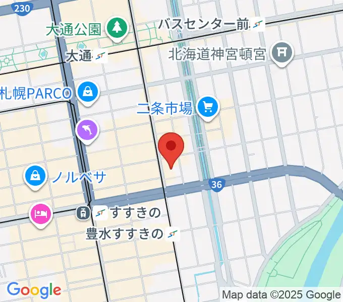 ディノスシネマズ札幌劇場の地図