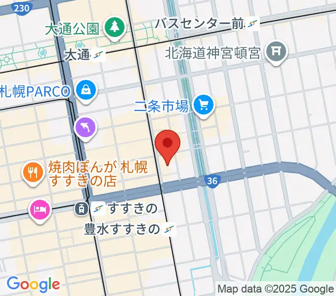 ディノスシネマズ札幌劇場の地図