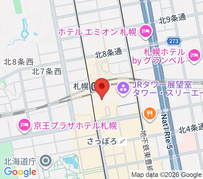 札幌シネマフロンティアの地図
