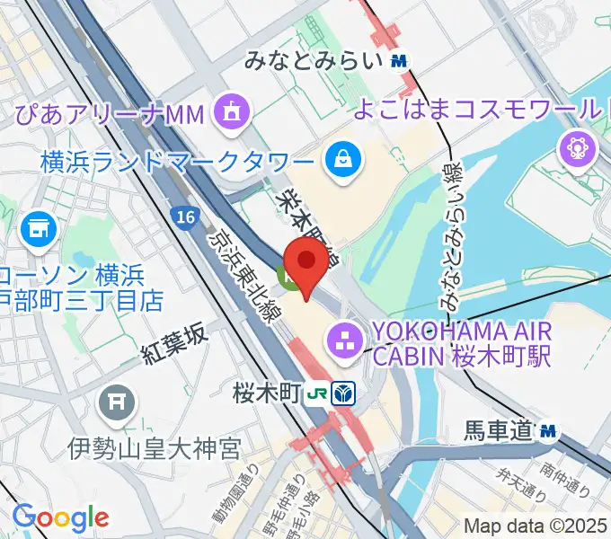 横浜ブルク13の地図