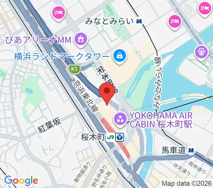 横浜ブルク13の地図