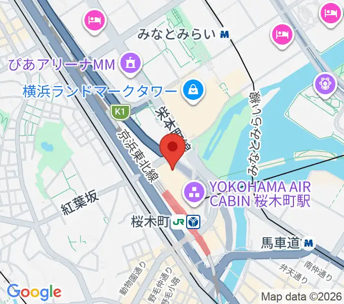 横浜ブルク13の地図