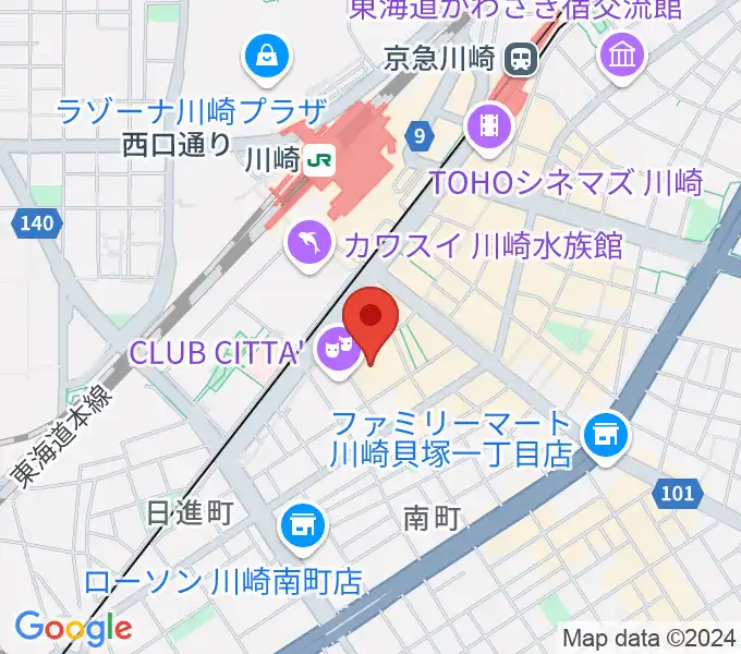 チネチッタの地図