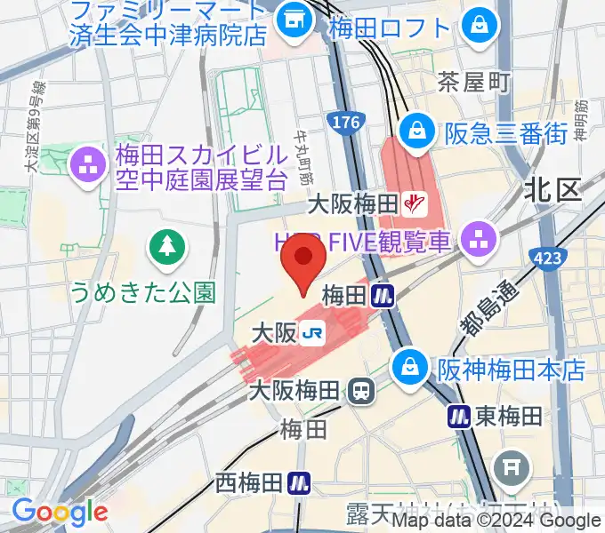 大阪ステーションシティシネマの地図