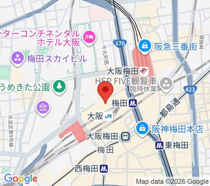 大阪ステーションシティシネマの地図