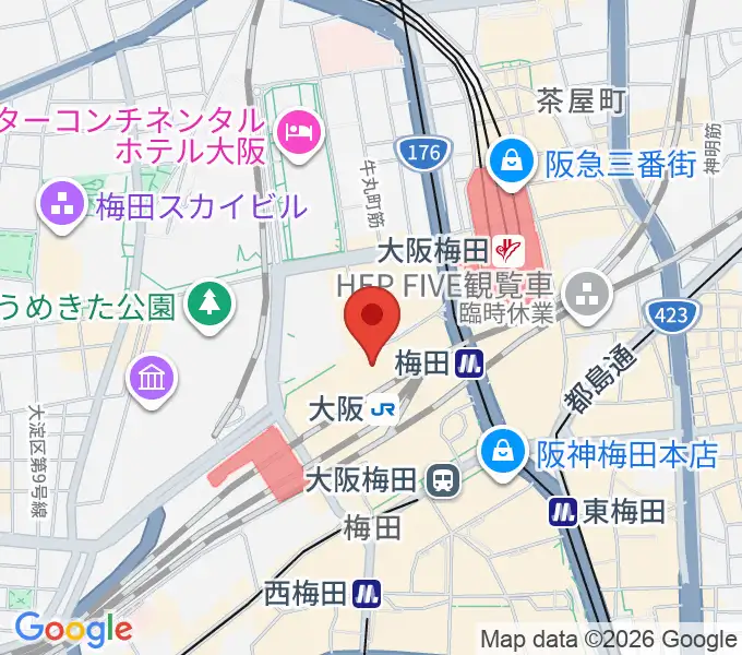 大阪ステーションシティシネマの地図