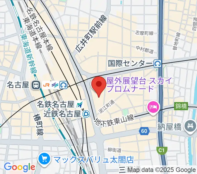 ミッドランドスクエアシネマの地図