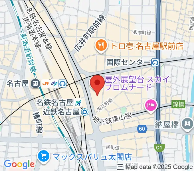 ミッドランドスクエアシネマの地図