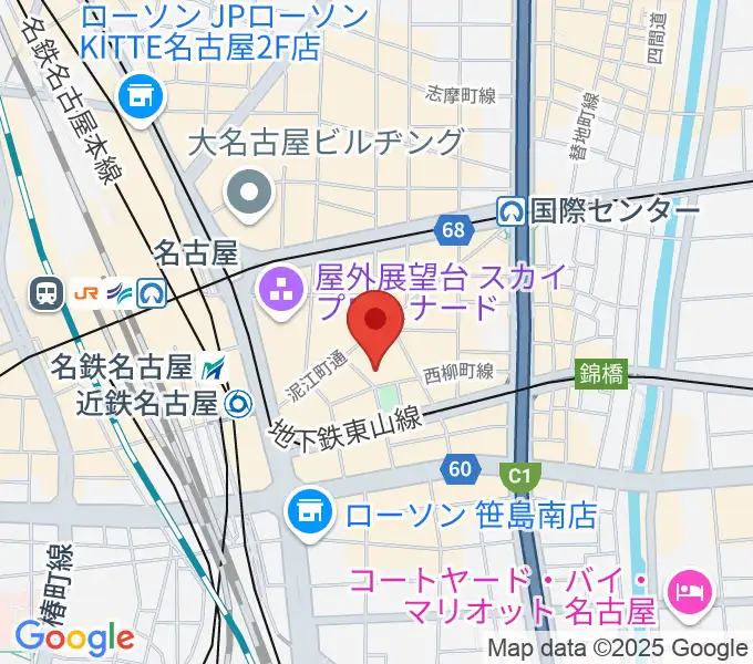 ミッドランドスクエアシネマ2の地図