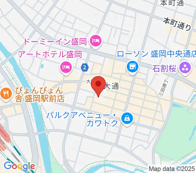 フォーラム盛岡の地図