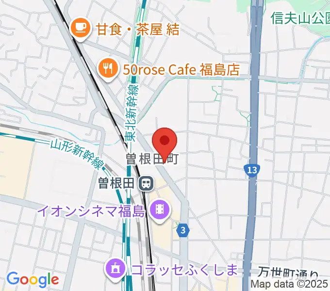 フォーラム福島の地図