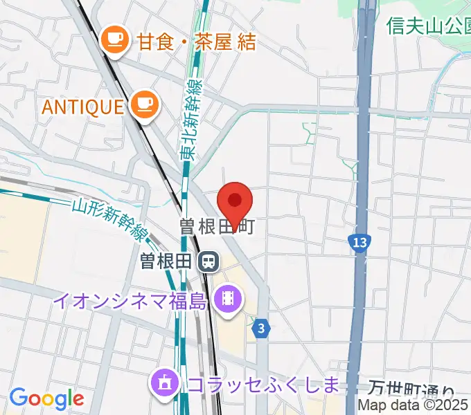 フォーラム福島の地図