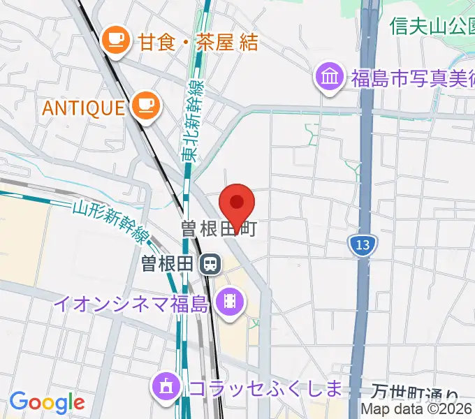 フォーラム福島の地図