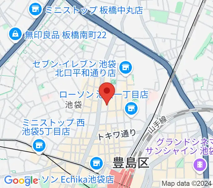 BASS ON TOP 池袋北口店の地図