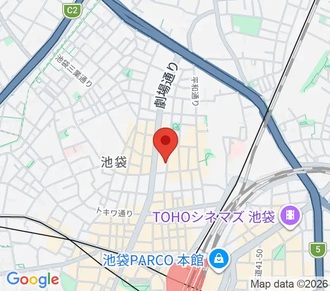 BASS ON TOP 池袋北口店の地図