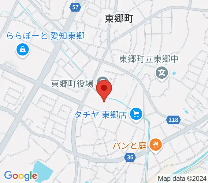 東郷町民会館の地図