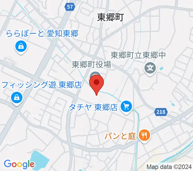 東郷町民会館の地図