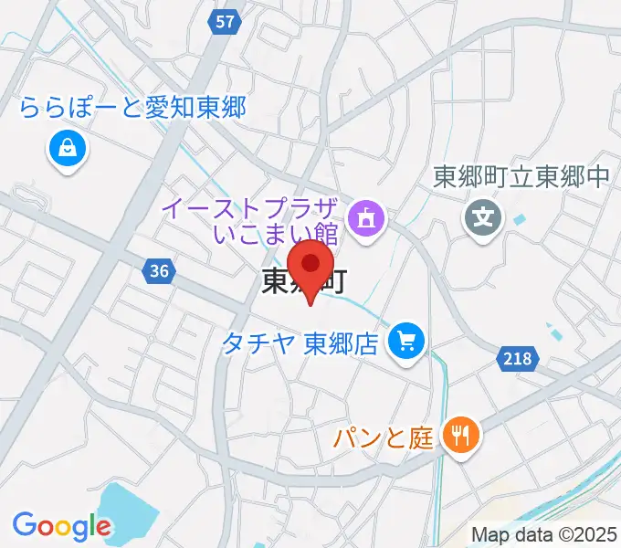 東郷町民会館の地図
