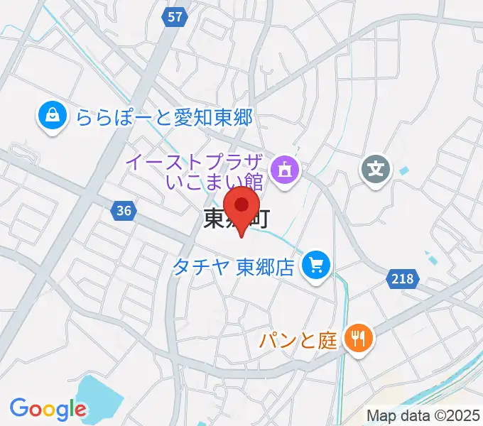 東郷町民会館の地図