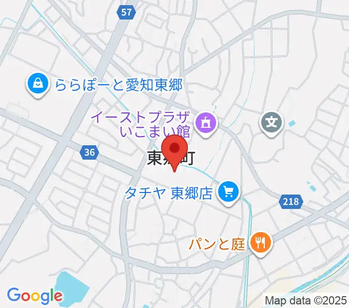 東郷町民会館の地図