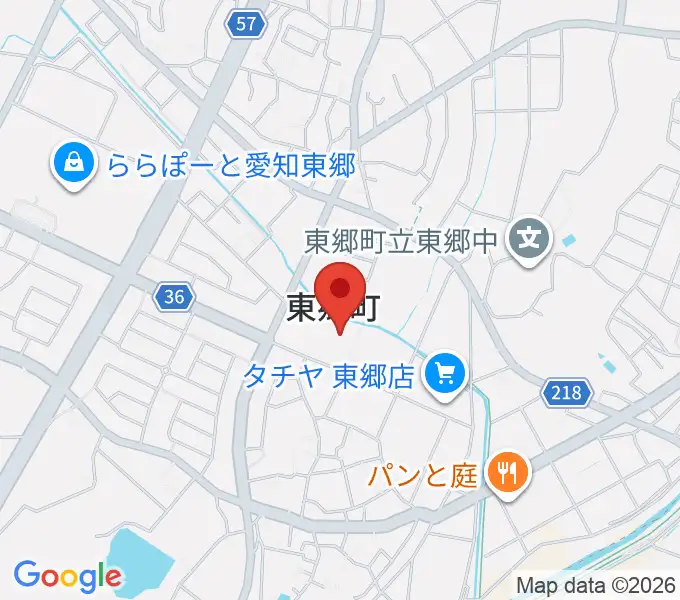 東郷町民会館の地図