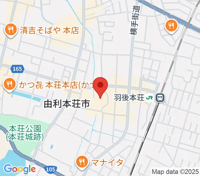 由利本荘市文化交流館カダーレの地図