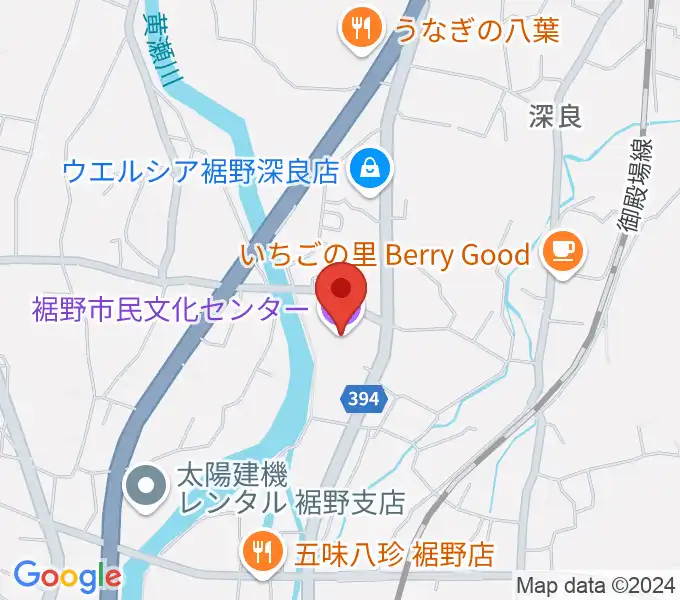 裾野市民文化センターの地図