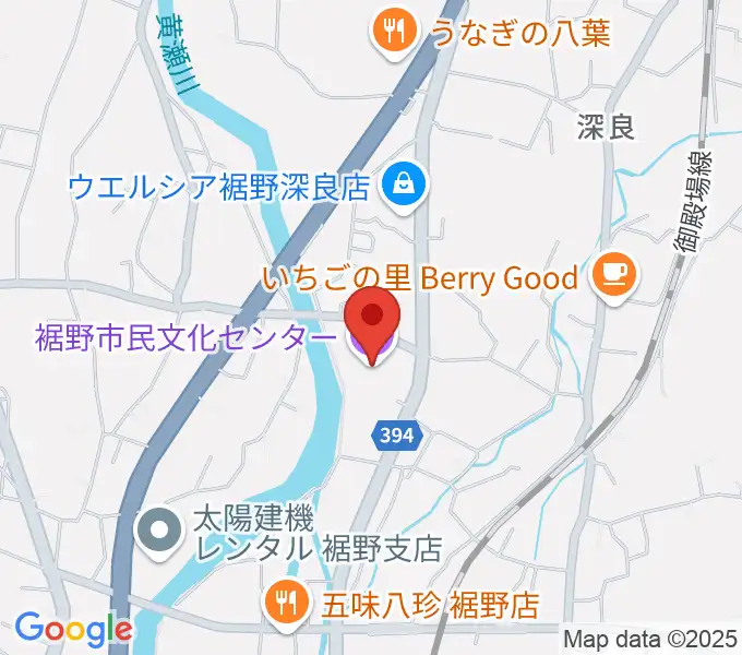 裾野市民文化センターの地図
