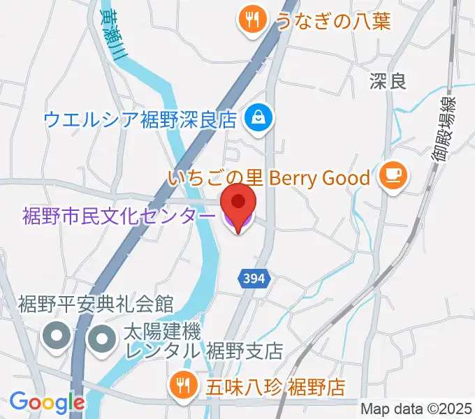 裾野市民文化センターの地図