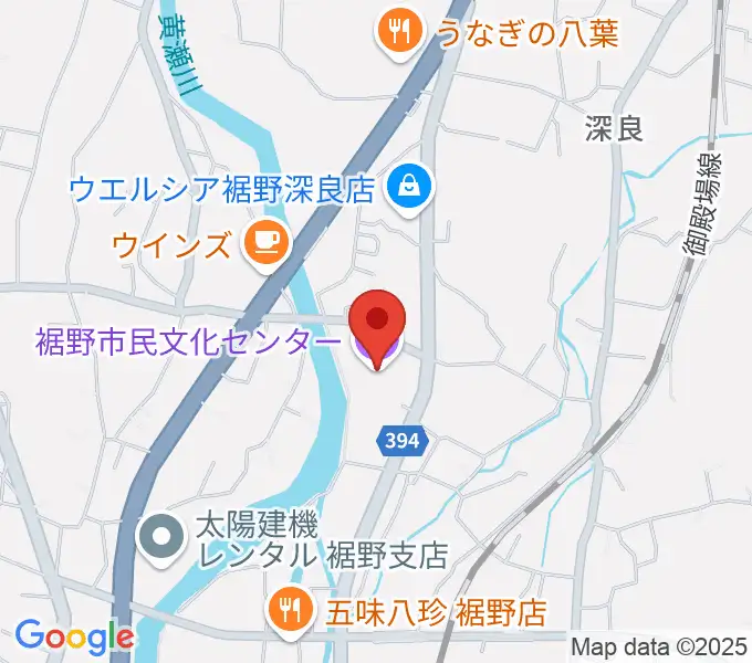 裾野市民文化センターの地図