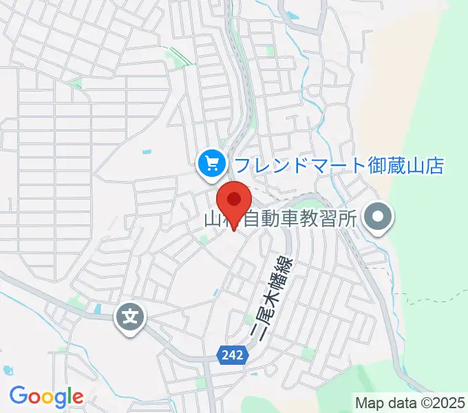 宇治市アンダンテピアノ教室の地図
