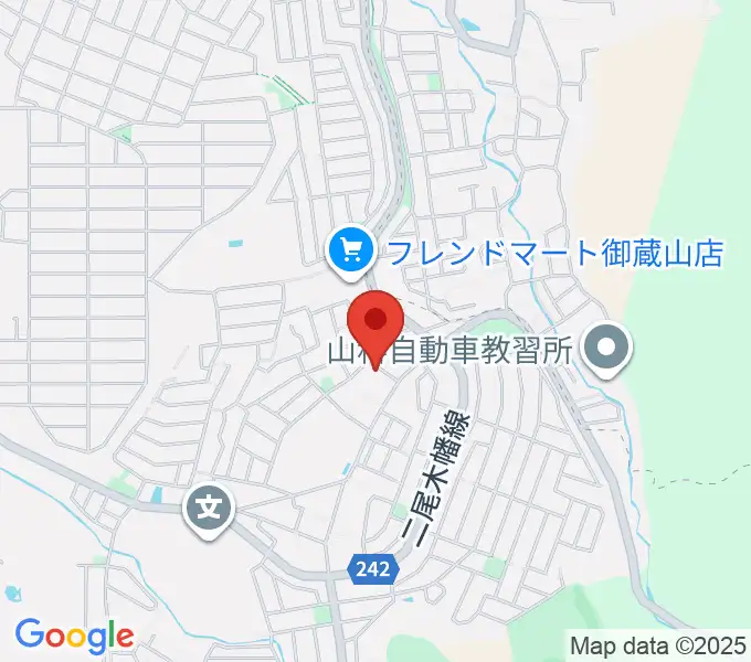 宇治市アンダンテピアノ教室の地図