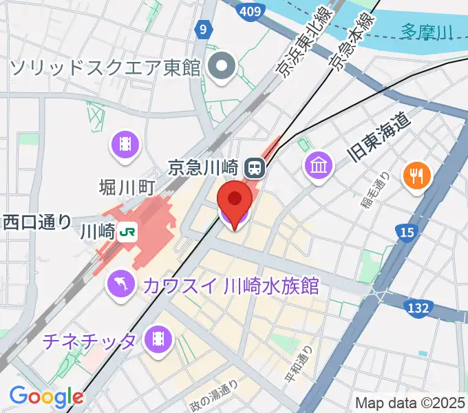 TOHOシネマズ川崎の地図