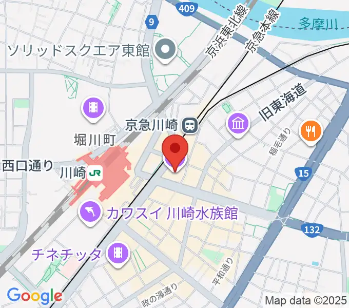 TOHOシネマズ川崎の地図
