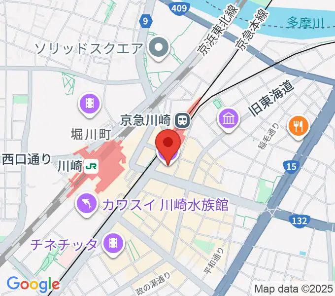 TOHOシネマズ川崎の地図