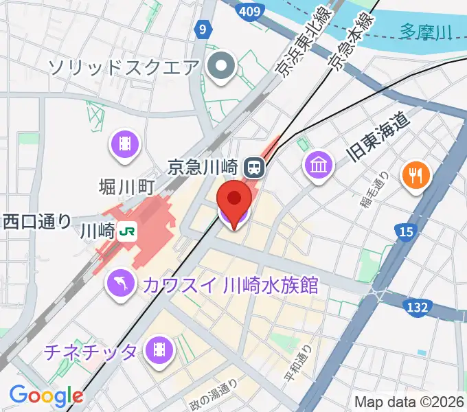 TOHOシネマズ川崎の地図