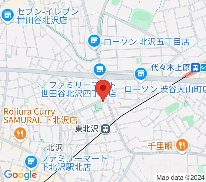 北沢三丁目スタジオの地図