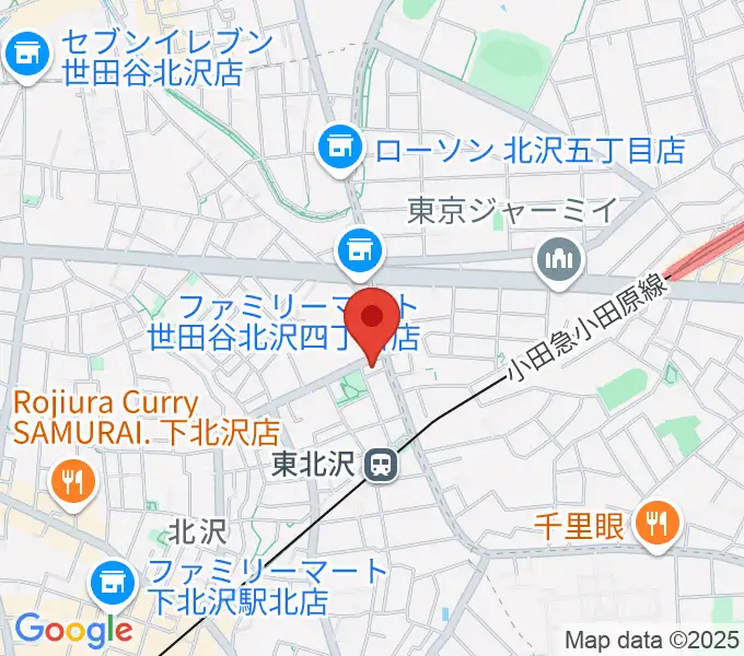 北沢三丁目スタジオの地図