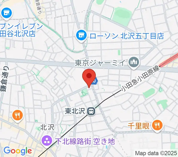 北沢三丁目スタジオの地図