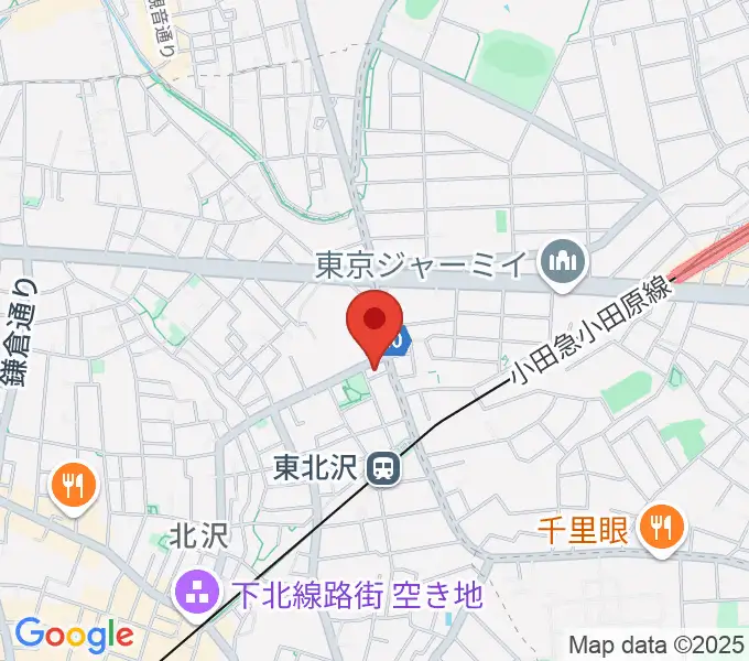 北沢三丁目スタジオの地図