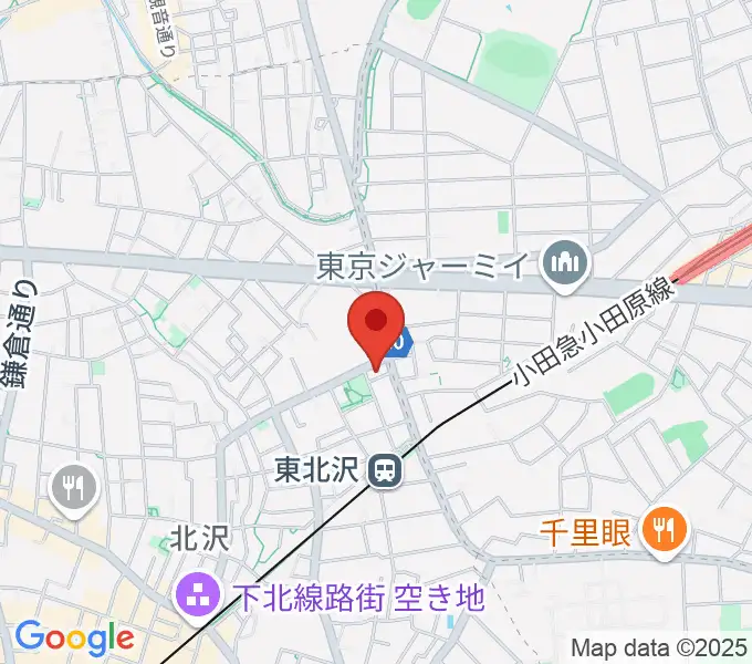 北沢三丁目スタジオの地図