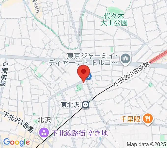 北沢三丁目スタジオの地図
